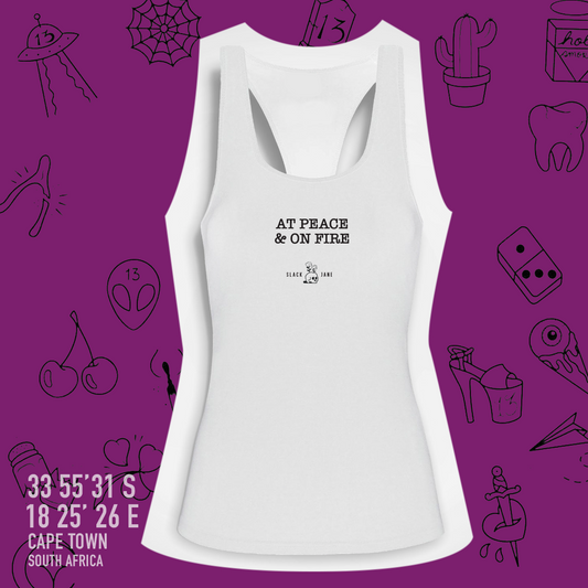 Slack Jane At Peace and On Fire Racerback Vest