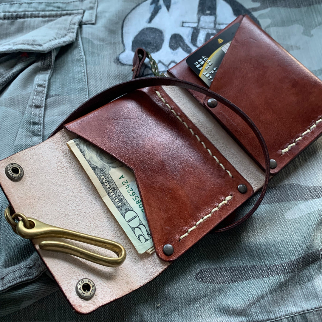 The Road Shark Biker Wallet with Lanyard
