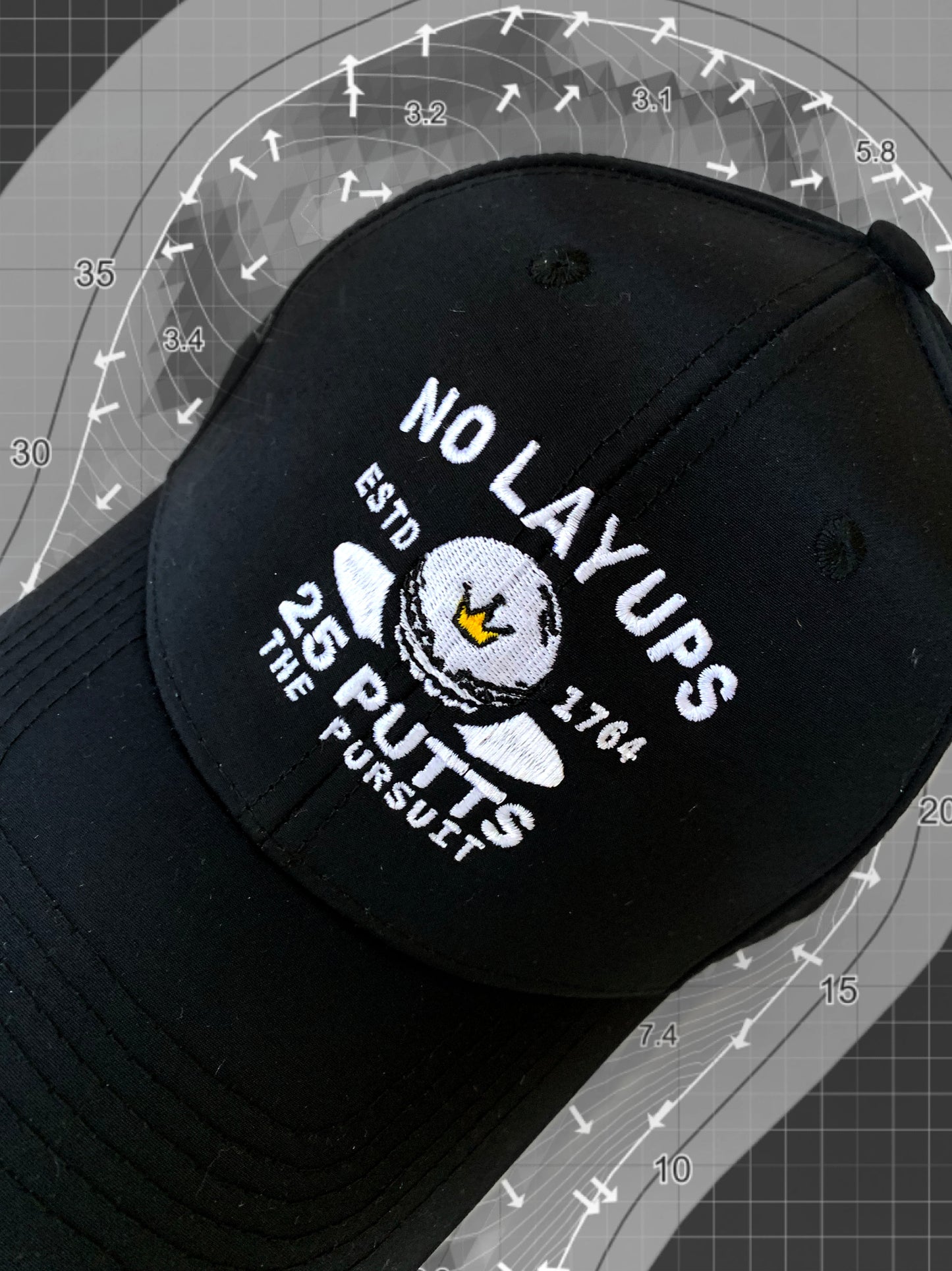 25 Putts No Layups Caps