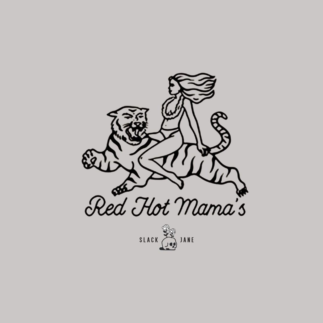 Slack Jane Red Hot V-Neck Fitted T-Shirt