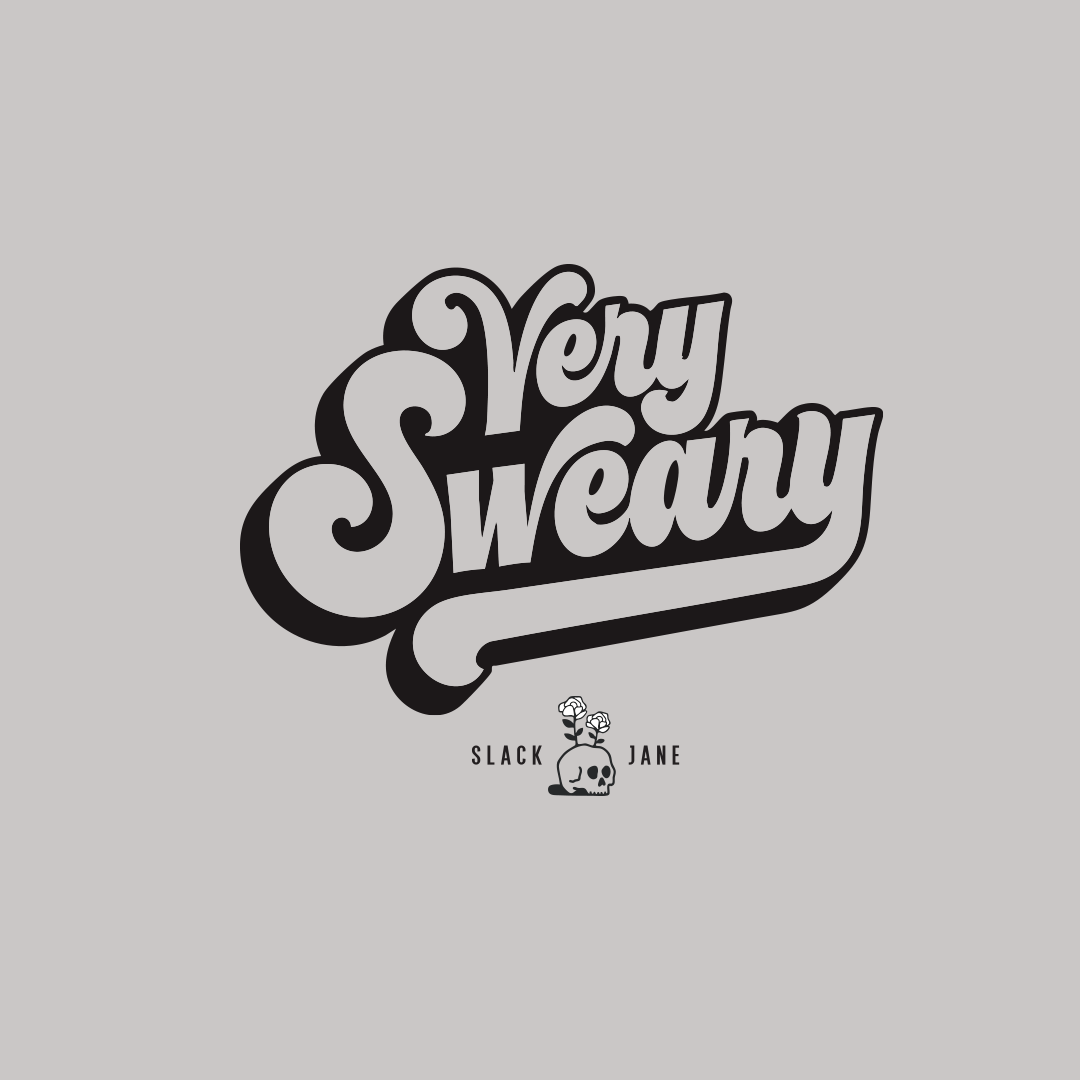 Slack Jane Very Sweary V-Neck Fitted T-Shirt