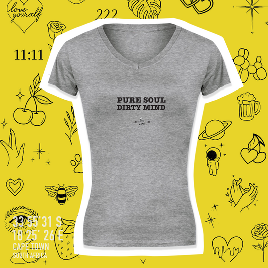 Slack Jane Pure Soul V-Neck Fitted T-Shirt